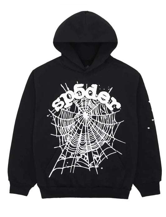 Black OG Spider Hoodie